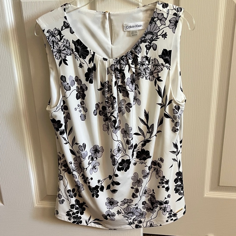 Calvin Klein PM floral top.